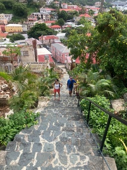 Climbing more steps downtown!