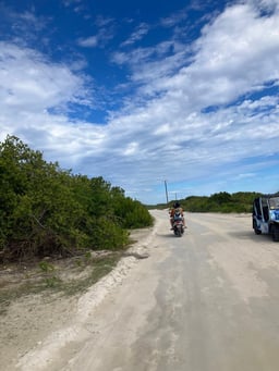 Mopeding around Anegada
