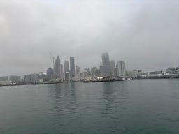 Auckland Skyline in the Fog