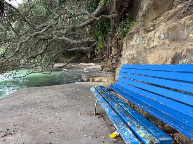 Hidden Blue Bench on the Water — Day 5
