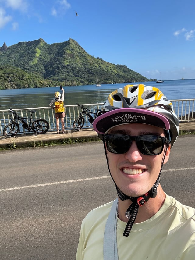 Selfie-ception — Day 2: Biking around the island